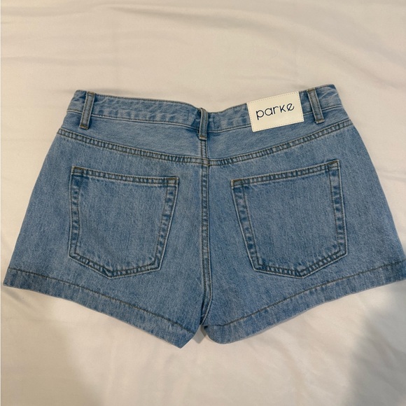 Parke Denim Mini Shorts - Picture 2 of 3